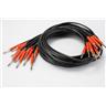 10 3' 36" Mogami 2893 Tiny Telephone TT Patch Cables Black #56550
