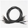 8 2' 24" Mogami 2893 Tiny Telephone TT Patch Cables Black #56548