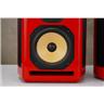 KRK Expose E8 Custom Red 2-Way Active Studio Monitors Pair Recapped #56466