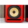 KRK Expose E8 2-Way Active Studio Monitor Speakers (Custom Red) Serviced #56467