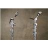 2 DW DWCP9700 9000 Series Double Braced Straight Boom Cymbal Stands #55908