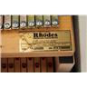 1972 Fender Rhodes Piano Bass Electric Keyboard White #55783