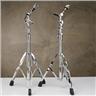 2 DW DWCP9700 9000 Series Double Braced Straight Boom Cymbal Stands #55908