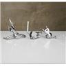 3 Ludwig Single Tom Mounts Clamps PM0048 LAC2983MT LR257STH w/ Extras #55899