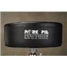 Pork Pie Solid Black Top Double Braced Round Drum Throne #55906