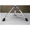 Pork Pie Solid Black Top Double Braced Round Drum Throne #55906