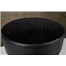 Pork Pie Solid Black Top Double Braced Round Drum Throne #55906