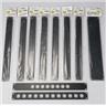 8 On-Stage RPB1000 & RPB2000 Black Rack Panels 1RU 2RU #55992