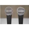 2 Shure SM58 Dynamic Vocal Microphones w/ Clips & Replacement Grille #56949