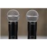 2 Shure SM58 ULDX2 Handheld Wireless Vocal Microphones 470-534 MHz #56955