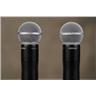 2 Shure SM58 ULDX2 Handheld Wireless Vocal Microphones 470-534 MHz #56955