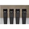 4 Shure SM57 Cardioid Dynamic Instrument Microphones w/ Mic Clips #56956