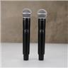 2 Shure SM58 ULDX2 Handheld Wireless Vocal Microphones 470-534 MHz #56955