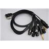 4' Mogami 2932 8-channel DB25-TRS Gold & DB25 to TRS/XLR Snake Cables #56610