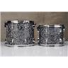 Ludwig Legacy Maple Black Diamond Pearl 6pc Drums & DW Side Snare & Cases #59094
