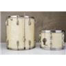 1940's Slingerland Radio King White Marine Pearl Rack & Floor Toms #59131