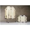 1940's Slingerland Radio King White Marine Pearl Rack & Floor Toms #59131