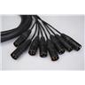 Two 10' Mogami Gold 2932 DB25 to XLR M & XLR F Snakes #59502