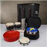 Impact Percussion Case w/ LP Matador Bongos Tambourines Guiro Steel Drum #59020