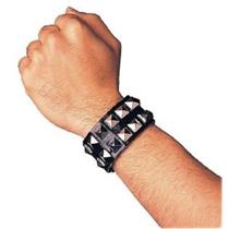 Double Studded Punk Goth Wristband Costume Accessory