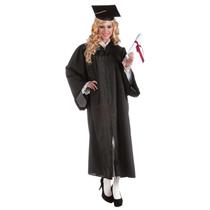 Adult Unisex Black Full Length Graduation Robe Costume