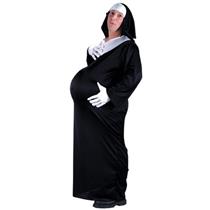 Men's Thank you Father Pregnant Prego Nun Adult Costume