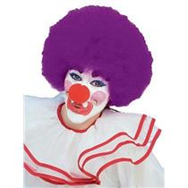 Forum Costume Purple Party Clown Afro Wig One Size