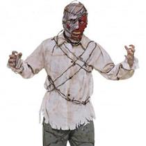 Barbed Wire Zombie Adult Costume Shirt and Mask