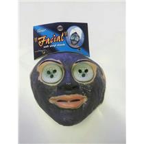 Facial Face Mask Cucumbers On Eyes Bath Spa Soft Vinyl Costume Mask