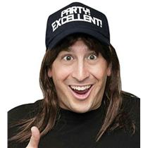 Excellent! Wayne's World Wig and Hat Costume Accessory Kit