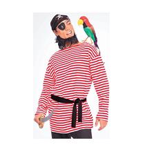 Red and White Striped Costume Pirate Matey Shirt