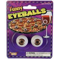 Realistic Funny Plastic Pair of Eyeballs Novelty Prop