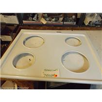 Magic Chef STOVE  74001248  Top Assy. (wht) small spots/chips  in finish USED