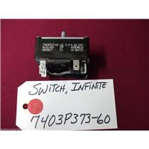 MAYTAG STOVE  7403P373-60  Switch, Infinite 5.2-6.6A 240V   USED