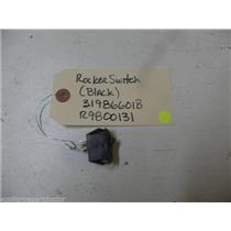 AMANA DISHWASHER 31986601B R9800131 BLACK ROCKER SWITCH USED PART ASSEMBLY