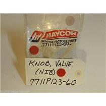 Maytag Whirlpool Stove  7711P123-60  Knob Valve   NEW IN BOX