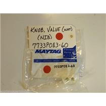 Maytag Gas Stove  7733P083-60  Knob, Valve (wht)  NEW IN BOX