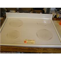 Amana Stove 32044705W  Main Top/glass Assy (wht)   used part