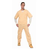 Beige Prisoner Suit Costume Adult Standard