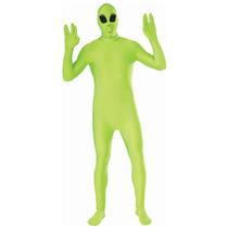 Green Alien Disappearing Man Suit Adult Costume Size Standard