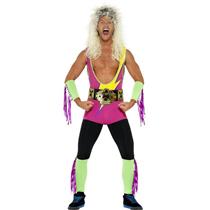 Smiffy's Men's 80's Retro Wrestler Adult Costume Size XL