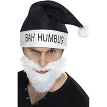 Bah Humbug Anti-Santa Claus Costume Kit Hat Beard and Glasses Set