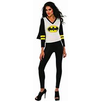 Women's DC Superheroes Batgirl Sporty Tee Shirt With Cape Size Small