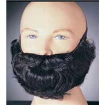 Black Character Costume Beard and Mustache Adult Men's Facial Hair Accessory