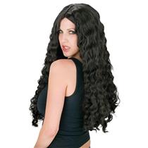 24" Black Long and Luscious Curls Wig