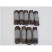 **Lot of 9**  1/2" x 3" Malleable Iron Pipe Nipple
