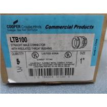 Cooper / Crouse-Hinds LTB 100 Straight Male Connectors Liquidtight QTY 3 New