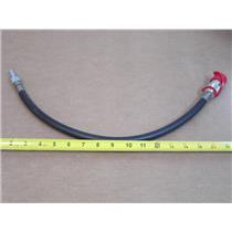 **MFG Unknown** 18" Breathing Air Hose w/Male Quick Connect Fittings