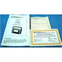 YSI 000890 INSTRUCTIONS FOR MODEL 43 SINGLE CHANNEL TELE-THERMOMETER, YELLOW SP