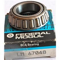 FEDERAL MOGUL BCA LM 67048 TAPERED ROLLER BEARING 1.250" x 2.328" x 0.62 NEW